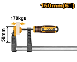 Ingco HFC020501 Svorka stolařská kovová 50x150mm