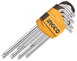 Ingco HHK13091 Klíč torx CrV T10-T50 9ks KLC