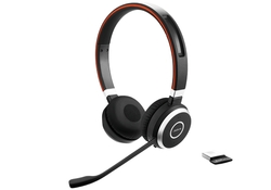 Jabra Evolve 65 SE/Stereo/BT/Bezdrát/MS/Černá-červená