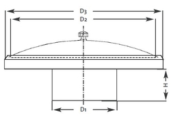 K1.100869 - Barometr 81 mm na zabudování 