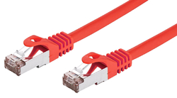 Kabel C-TECH patch cord Cat6, FTP, červený, 1m