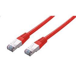 Kabel C-TECH patch cord Cat5e, FTP, červený, 0,25m