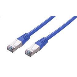 Kabel C-TECH patchcord Cat5e, FTP, modrý, 0,5m