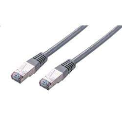 Kabel C-TECH patch cord Cat5e, FTP, šedý, 0,5m