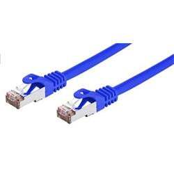 Kabel C-TECH patch cord Cat6, FTP, modrý, 0,5m