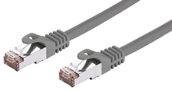 Kabel C-TECH patch cord Cat6, FTP, šedý, 15m