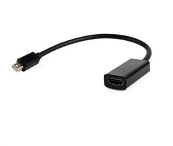 Kabel CABLEXPERT red. miniDisplayport na HDMI, M/F, černá