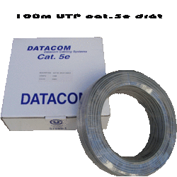 KABEL DATACOM UTP drát cat.5e - Box 100m 