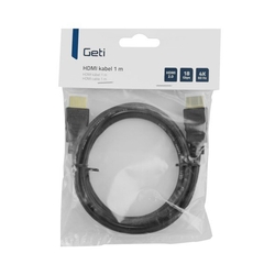 Kabel HDMI Geti 1 m pozlacený, 4K, ethernet 2.0