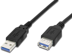 Kabel USB 3.0 Super-speed 5Gbps A-A prodlužovací 9pin 2m