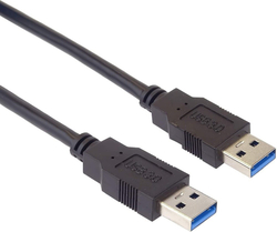 Kabel USB 3.0 Super-speed 5Gbps A-A propojovací 9pin 1m