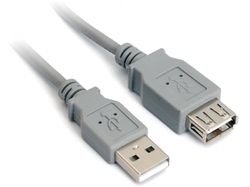 PremiumCord USB 2.0 kabel prodlužovací, A-A, 3m