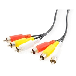 PremiumCord Kabel 3x CINCH-3x CINCH M/M 2m