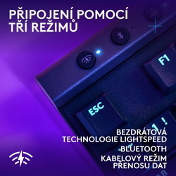 KBC Logitech G515 TKL Lightspeed, černá, bezdrátová