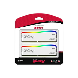 Kingston Fury Beast Special Edition DDR4 16GB 3600MHz CL17, RGB chladič (Kit 2x8GB), bílá