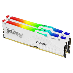 Kingston Fury Beast White DDR5 32GB 6000MHz CL30 RGB chladič AMD EXPO (Kit 2x16GB)