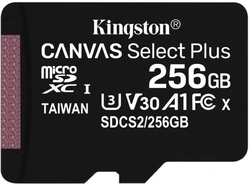 Kingston microSDXC 256GB Canvas Select Plus A1 C10 bez adaptéru