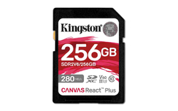 Kingston SDXC 256GB Canvas React Plus