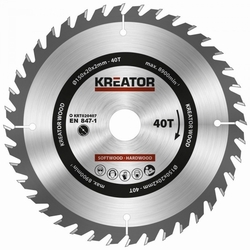 Kreator KRT020407 - Pilový kotouč na dřevo 150mm, 40T