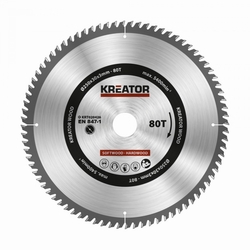 Kreator KRT020426 - Pilový kotouč na dřevo 250mm, 80T