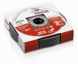 Kreator KRT070310 - Brusný kotouč Ocel 115x6,0mm 2 plus 1 (3ks)