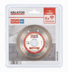 Kreator KRT088100 - Diamantový kotouč celoobvodový 110mm PREMIUM TURBO