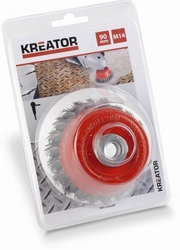 Kreator KRT150204 - Brusný copánkový kartáč M14-90mm