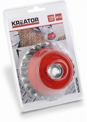 Kreator KRT150205 - Brusný copánkový kartáč M14-100mm