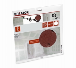 Kreator KRT232006 - 5ks Brusný kotouč 225 mm G100