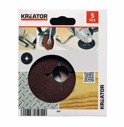 Kreator KRT250004 - 5x Brusný disk pro úhlové brusky 115 mm G60