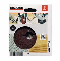 Kreator KRT250007 - 5x Brusný disk pro úhlové brusky 115 mm G120