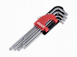 Kreator KRT408303 - Sada klíčů HEX dlouhé 9ks TORX