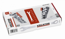 Kreator KRT500008 - Sada klíčů očko/otevřený 8-19mm 8ks