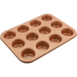 Lamart LT3092 Forma na 12 muffinů COPPER, 35,5 x 26,5 cm