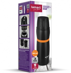 Lamart LT4054 Termoska CUP 480 ml, černo-oranžová