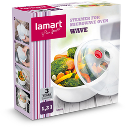 Lamart LT7015 Pařák do mikrovlnné trouby WAVE, 22 cm