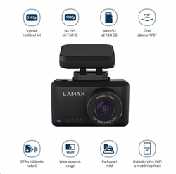 LAMAX T10 4K GPS (s hlášením radarů)