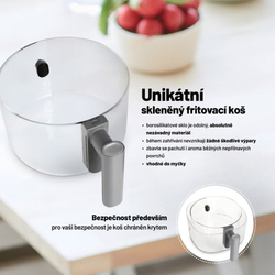 Lauben Glass&Grill Air Fryer 3in1 5500BG - horkovzdušná fritéza