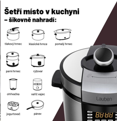 Lauben Multi Cooker 18SB Czech Edition - multifunkční hrnec tlakový