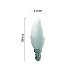 LED žárovka Classic Candle 4,1W E14 teplá bílá