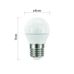 LED žárovka Classic Mini Globe 5W E27 studená bílá
