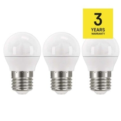 LED žárovka Classic Mini Globe 6W E27 teplá bílá 3Ks