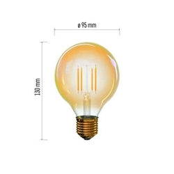 LED žárovka Vintage G95 4W E27 teplá bílá+