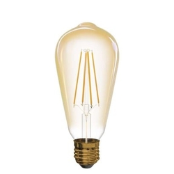 LED žárovka Vintage ST64 4W E27 teplá bílá+