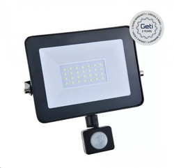 LED reflektor GETI GLF30P 30W s PIR čidlem