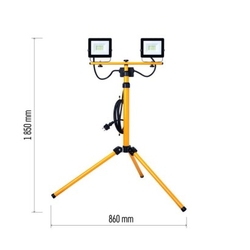 LED reflektor HOBBY SLIM, 2× 20,5W + trojnožka