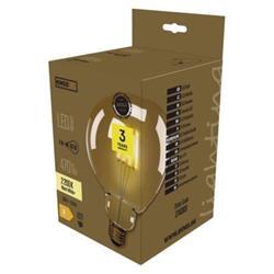 LED žárovka Vintage G125 4W E27 teplá bílá+