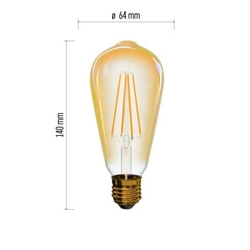 LED žárovka Vintage ST64 4W E27 teplá bílá+