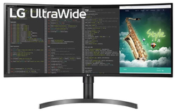 LG VA monitor 35WN75CP QHD / prohnutý / 35" / 3440x1440 / 300cd/m2 / 5ms GtG / 2x HDMI / DP / USB-C / repro