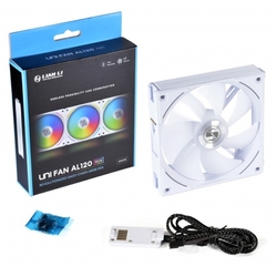 Lian Li UNI FAN AL120 RGB PWM ventilátor - 120 mm, bílý